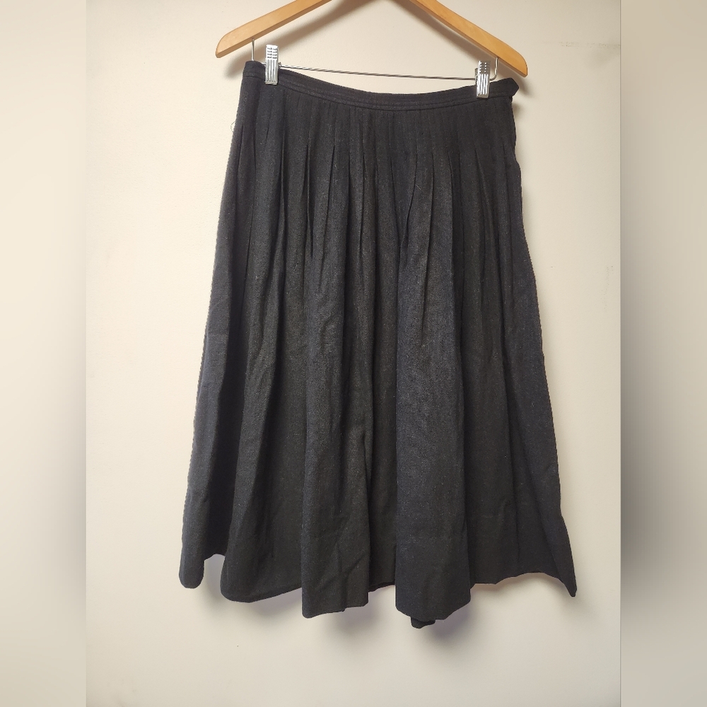 Saint Laurent Classic Black A-Line Skirt